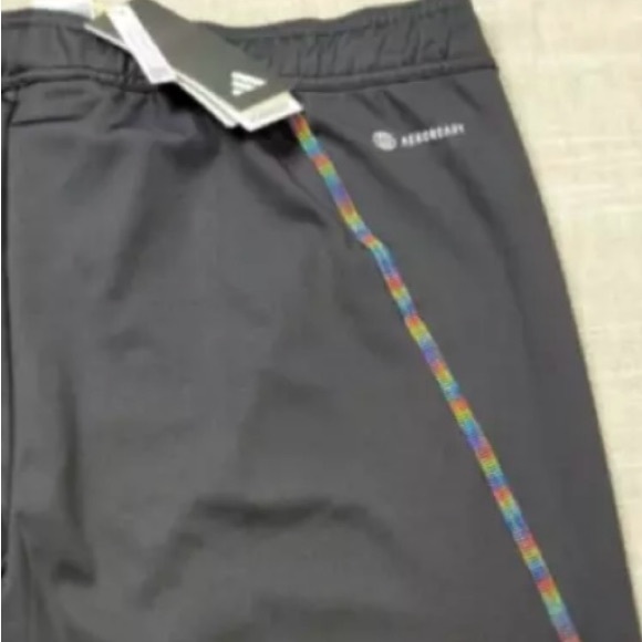 NWOT Men’s Adidas Tiro 23 Pro Soccer Track Pants with Rainbow Stripes size L - Picture 7 of 9
